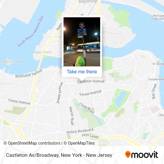 Castleton Av/Broadway map