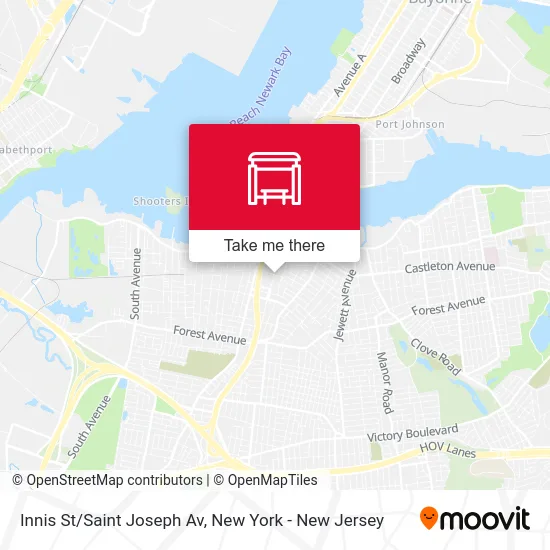 Innis St/Saint Joseph Av map