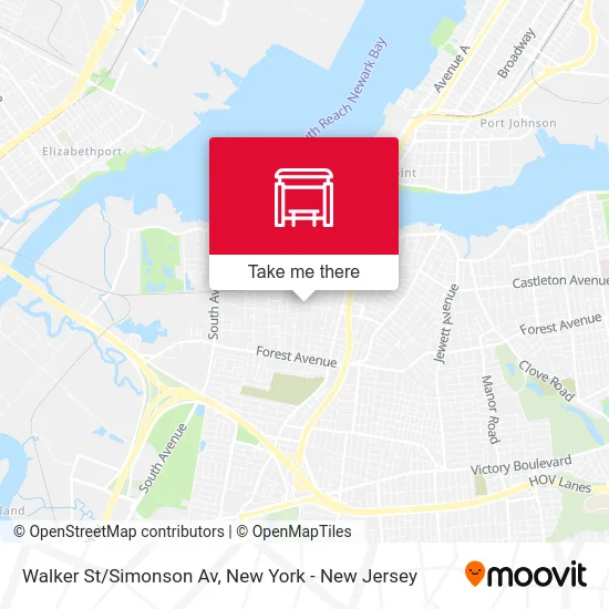 Walker St/Simonson Av map