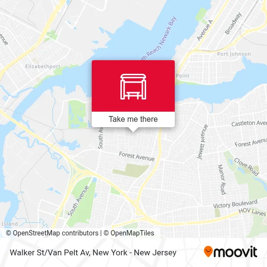 Walker St/Van Pelt Av map