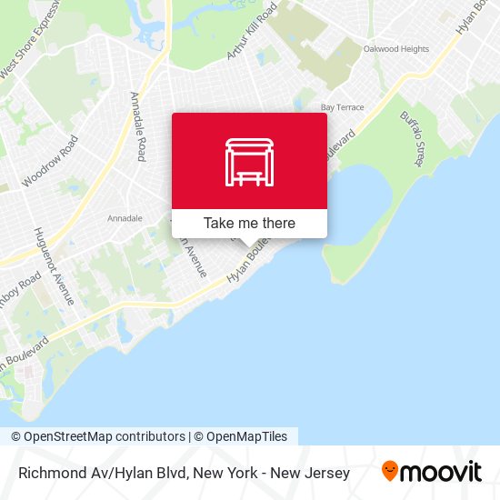 Richmond Av/Hylan Blvd map