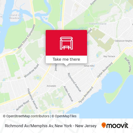 Richmond Av/Memphis Av map