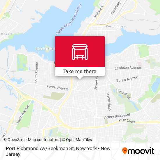 Mapa de Port Richmond Av/Beekman St