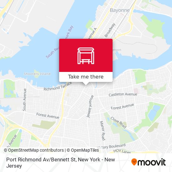 Port Richmond Av/Bennett St map