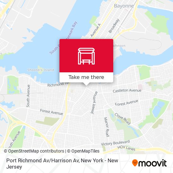 Port Richmond Av/Harrison Av map