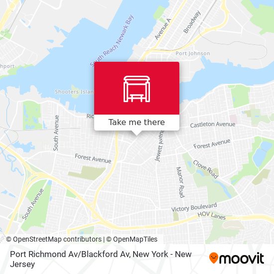 Mapa de Port Richmond Av/Blackford Av