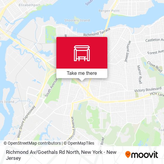 Richmond Av/Goethals Rd North map