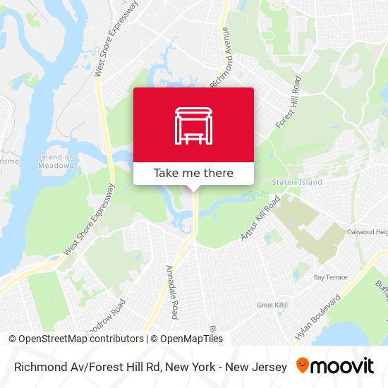 Richmond Av/Forest Hill Rd map
