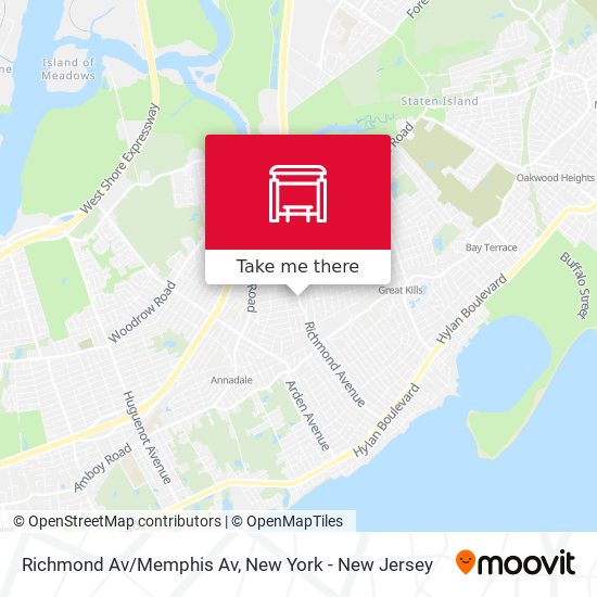 Richmond Av/Memphis Av map
