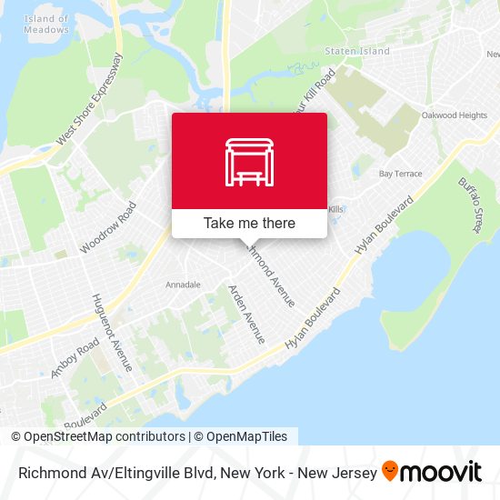 Richmond Av/Eltingville Blvd map