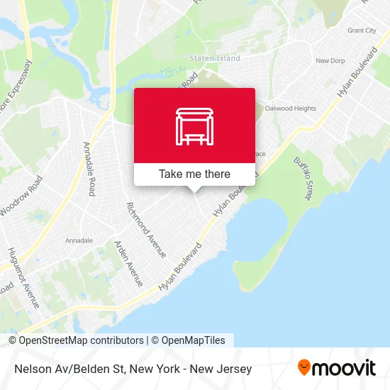 Nelson Av/Belden St map