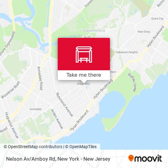 Mapa de Nelson Av/Amboy Rd
