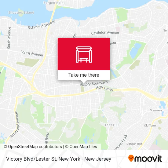 Victory Blvd/Lester St map