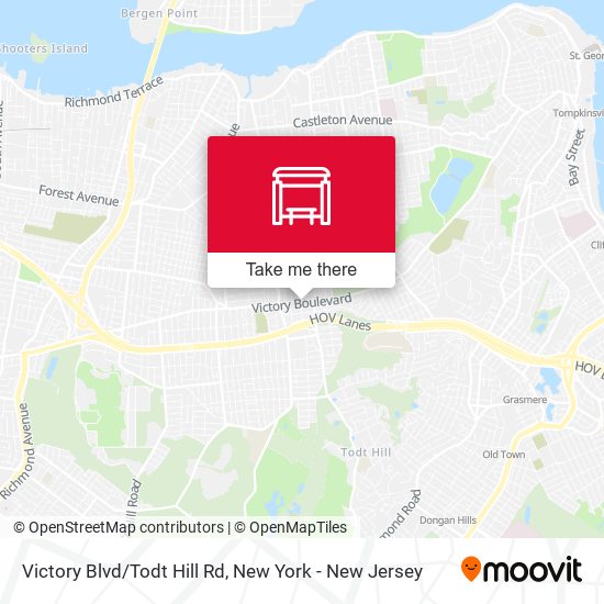 Victory Blvd/Todt Hill Rd map