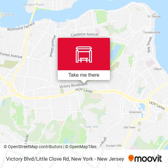 Victory Blvd/Little Clove Rd map