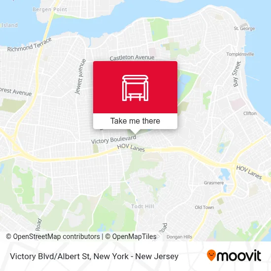 Victory Blvd/Albert St map