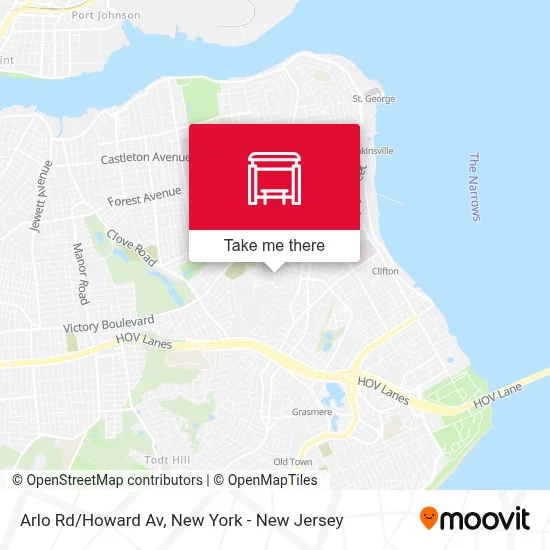 Arlo Rd/Howard Av map