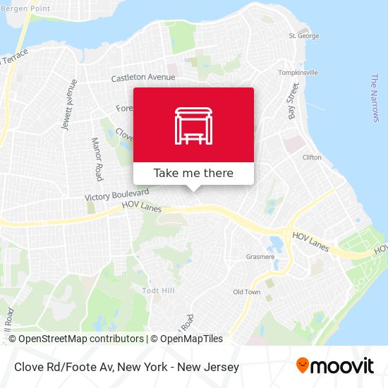 Mapa de Clove Rd/Foote Av