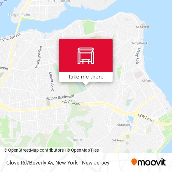 Mapa de Clove Rd/Beverly Av