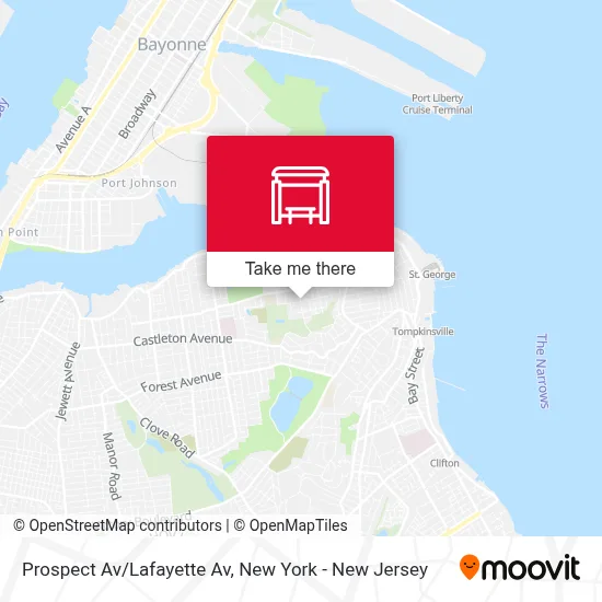 Prospect Av/Lafayette Av map