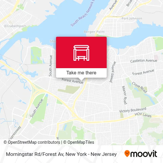 Morningstar Rd/Forest  Av map