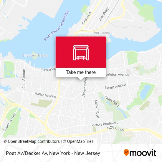 Post Av/Decker Av map