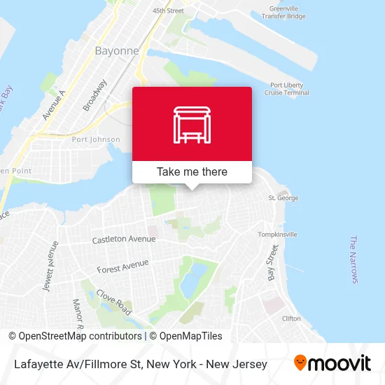 Lafayette Av/Fillmore St map