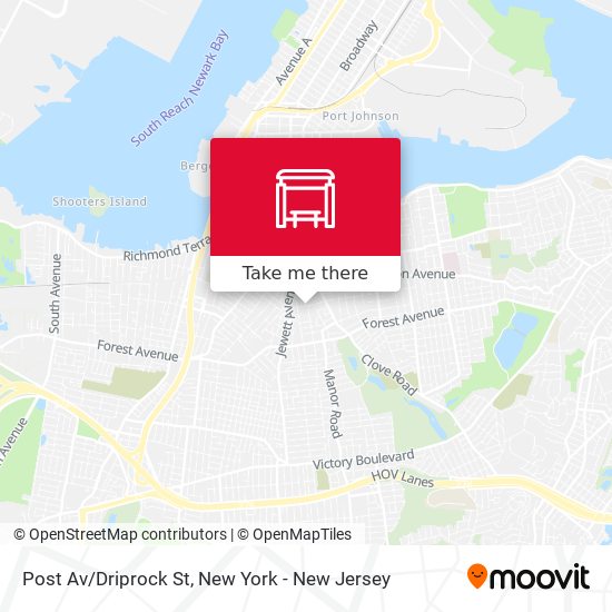 Mapa de Post Av/Driprock St