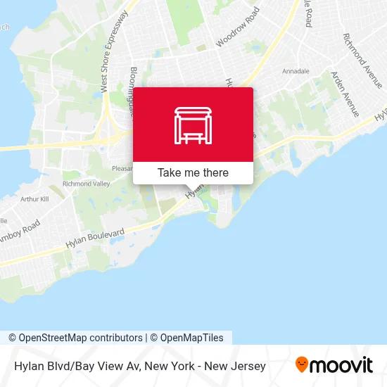 Hylan Blvd/Bay View Av map