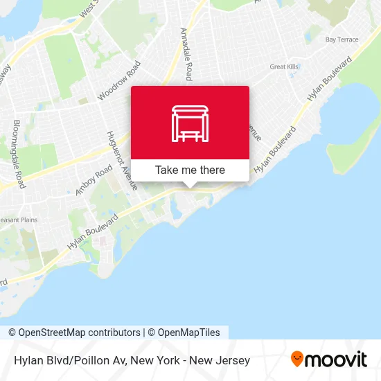 Hylan Blvd/Poillon Av map