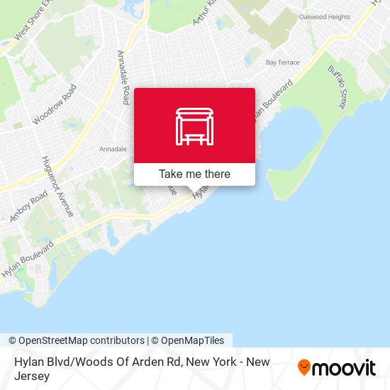 Mapa de Hylan Blvd/Woods Of Arden Rd