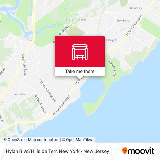 Mapa de Hylan Blvd/Hillside Terr