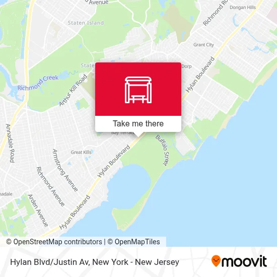 Hylan Blvd/Justin Av map