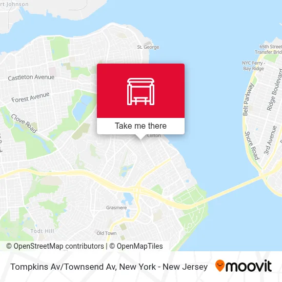 Tompkins Av/Townsend Av map