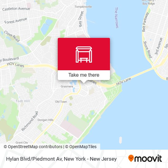 Mapa de Hylan Blvd/Piedmont Av