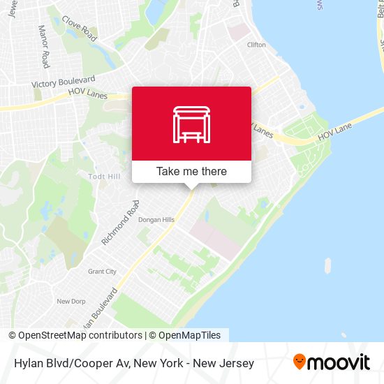 Hylan Blvd/Cooper Av map