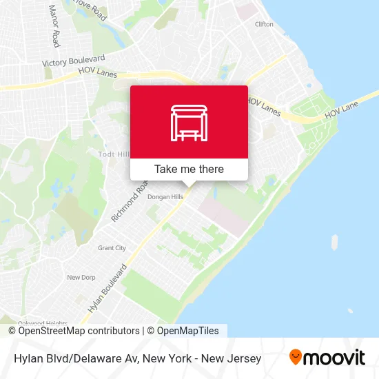 Hylan Blvd/Delaware Av map