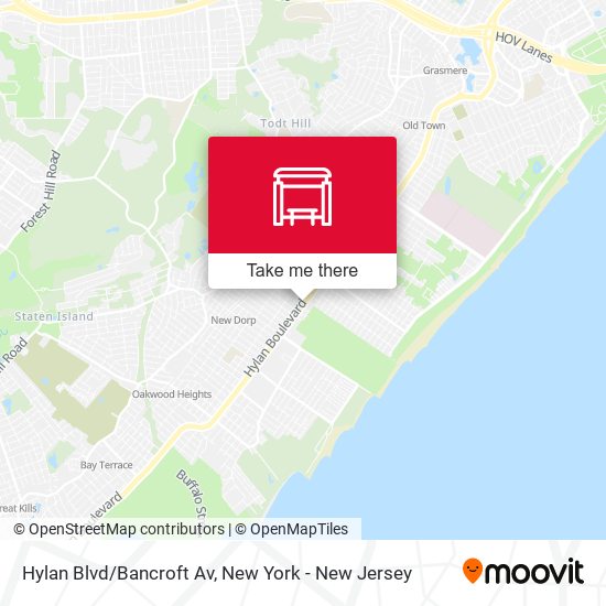 Mapa de Hylan Blvd/Bancroft Av