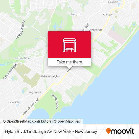 Mapa de Hylan Blvd/Lindbergh Av