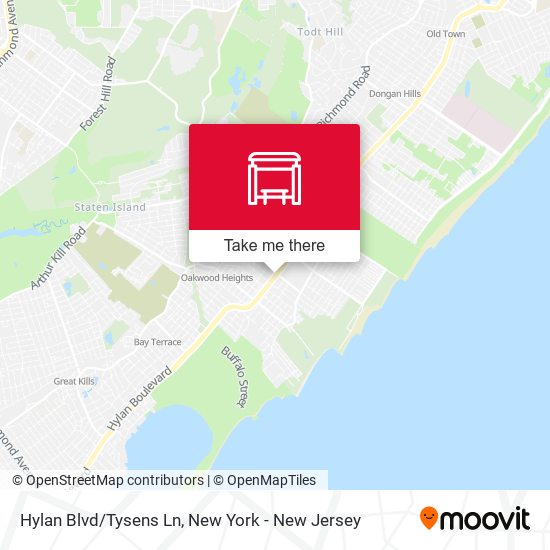 Mapa de Hylan Blvd/Tysens Ln