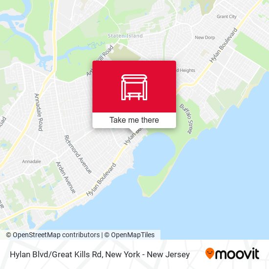 Hylan Blvd/Great Kills Rd map