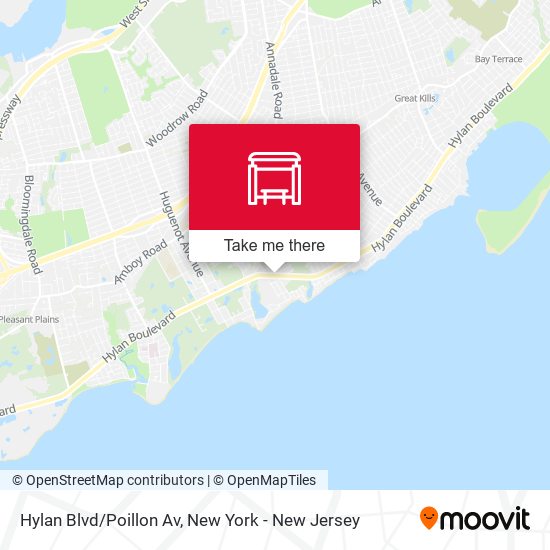 Mapa de Hylan Blvd/Poillon Av
