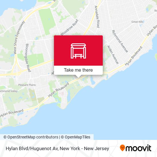 Hylan Blvd/Huguenot Av map