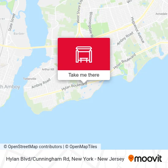 Hylan Blvd/Cunningham Rd map