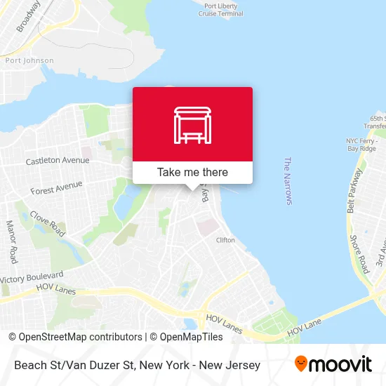 Beach St/Van Duzer St map