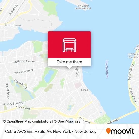 Cebra Av/Saint Pauls Av map