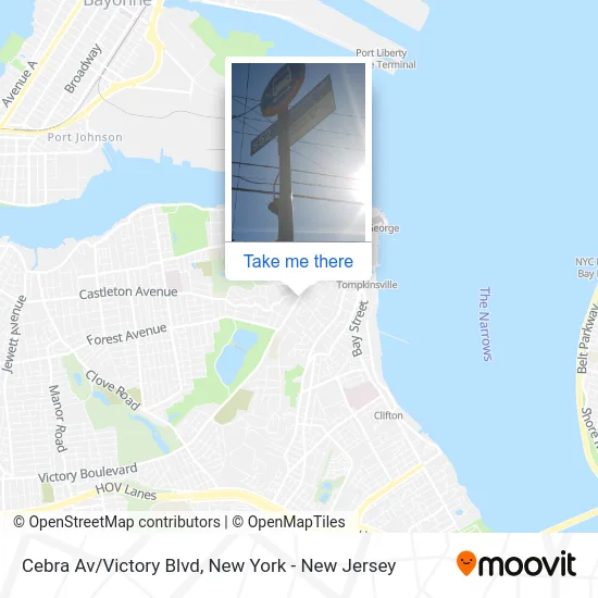 Cebra Av/Victory Blvd map