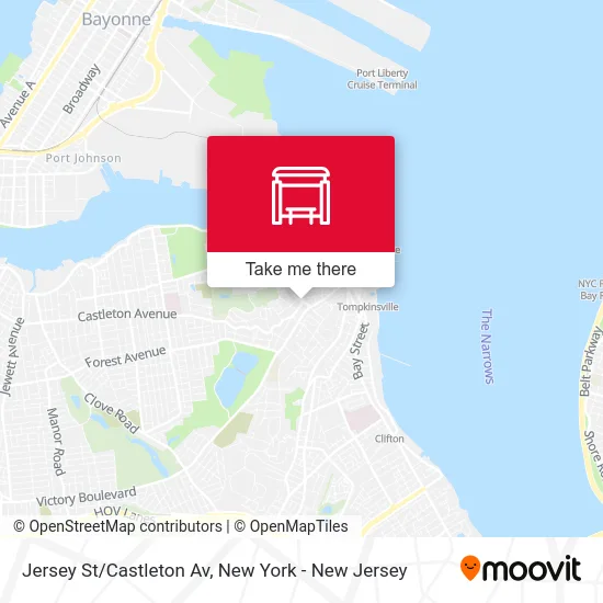 Jersey St/Castleton Av map