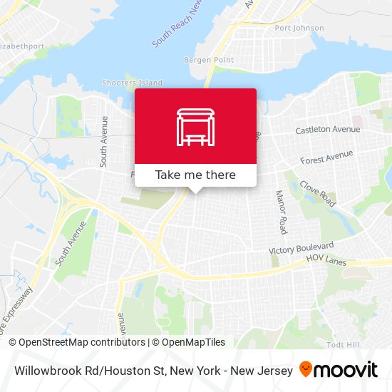 Mapa de Willowbrook Rd/Houston St