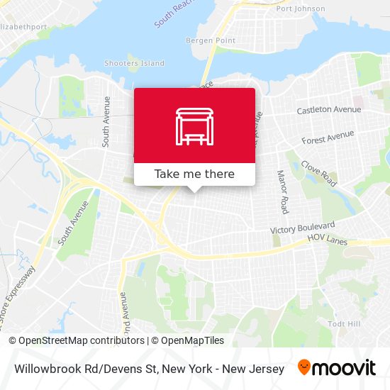 Mapa de Willowbrook Rd/Devens St